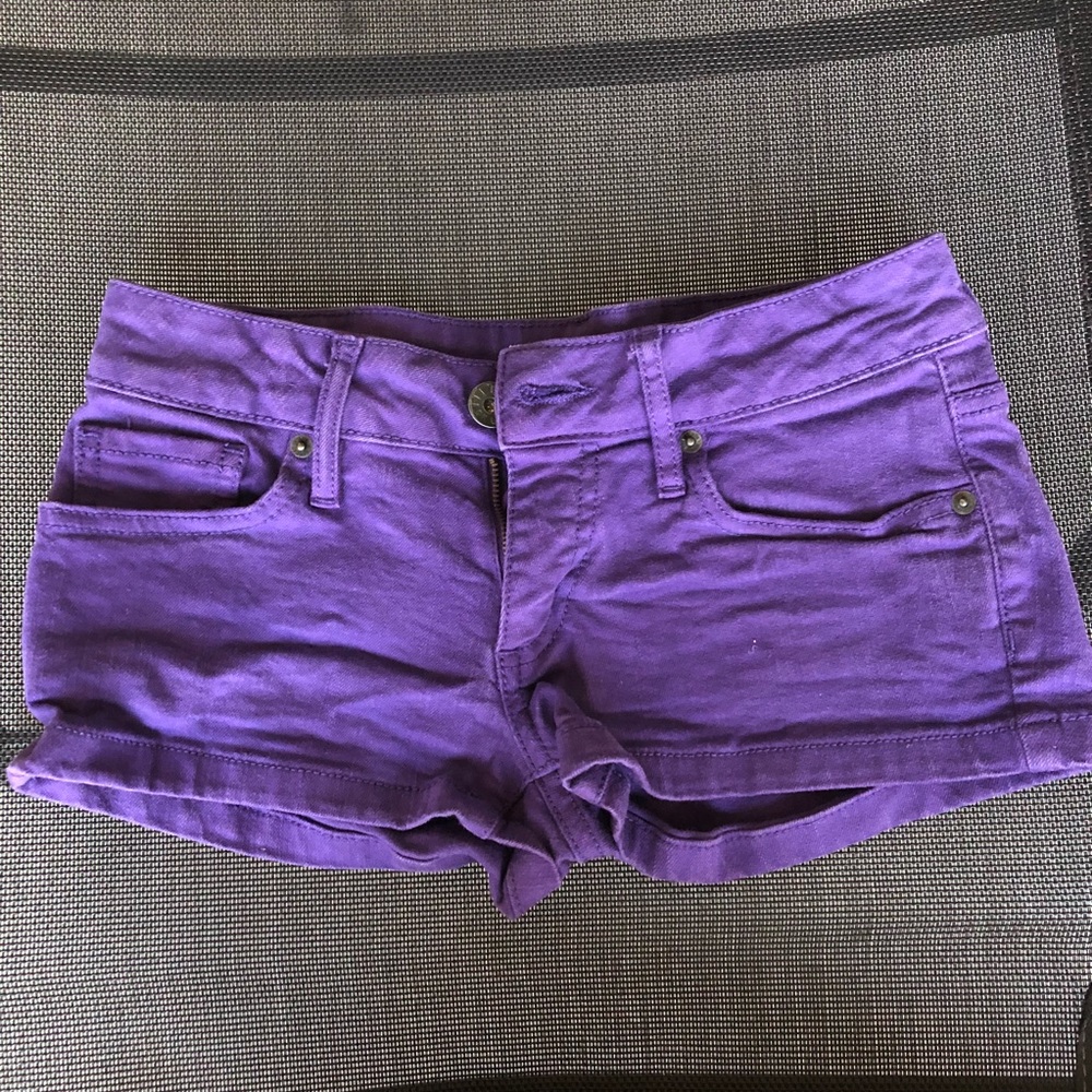 Bullhead purple shorts